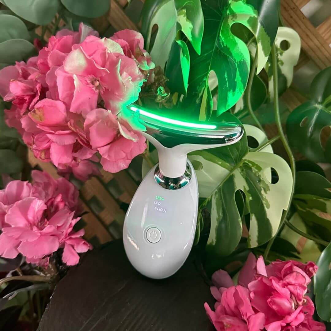 Masajeador Facial EMS con Luz LED