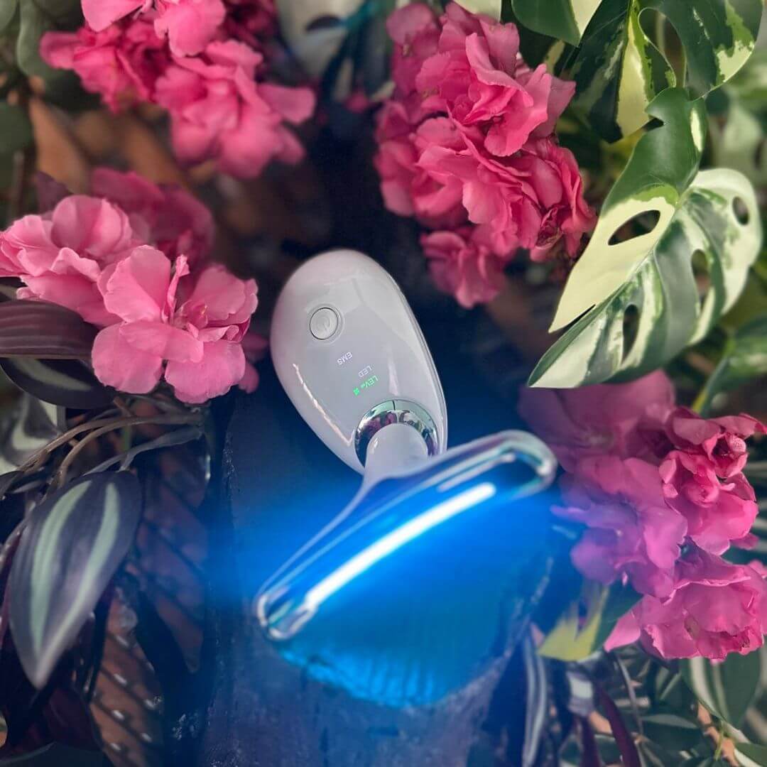 Masajeador Facial EMS con Luz LED