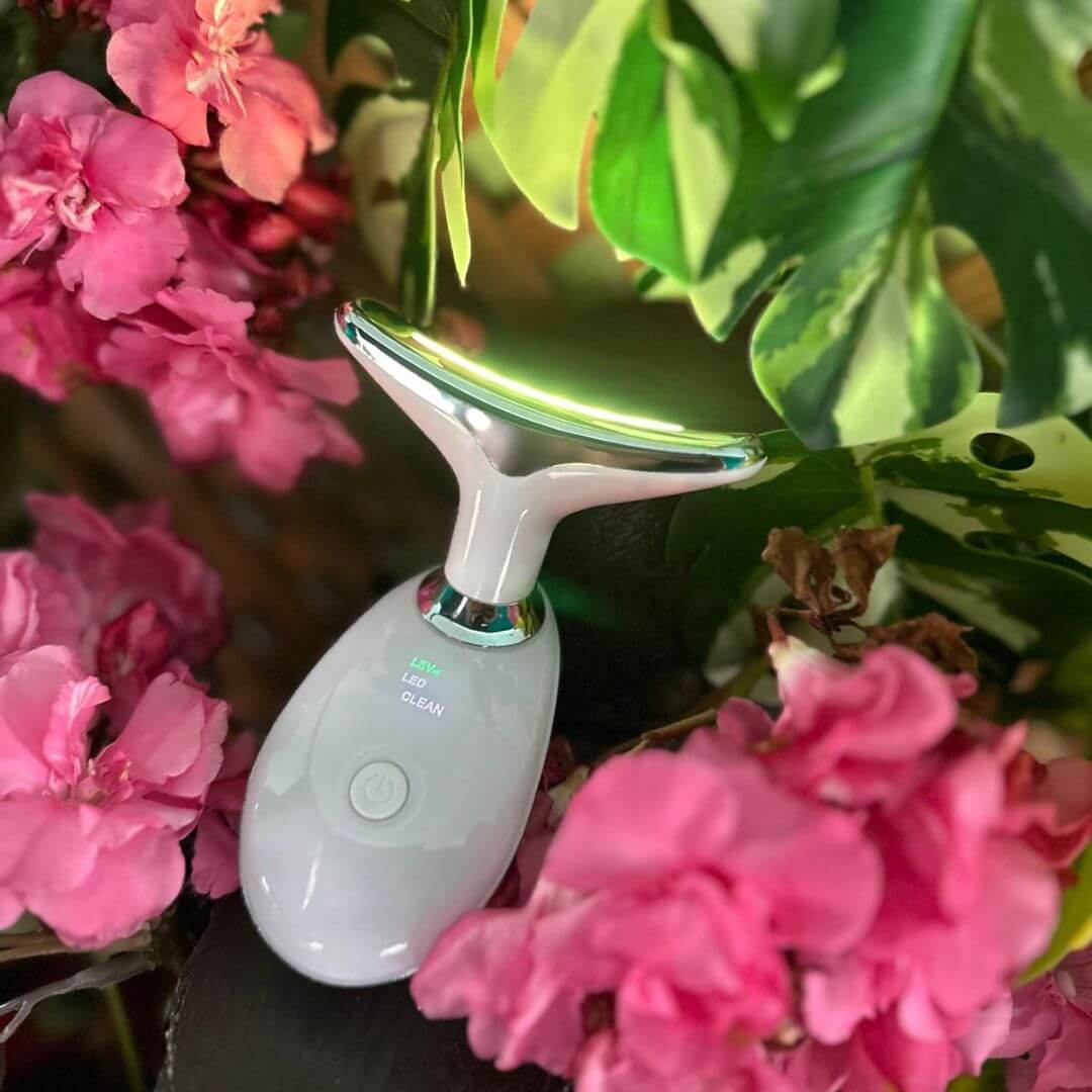 Masajeador Facial EMS con Luz LED